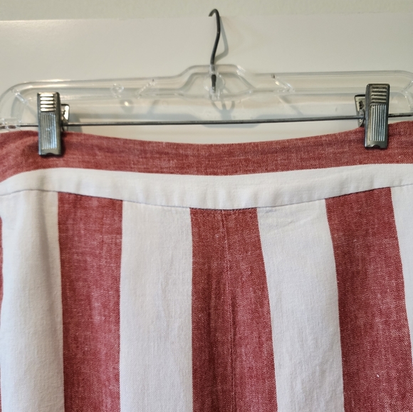 Madewell Size Small Huston Pull On Crop Pant with Bold Stripe - Picture 3 of 11